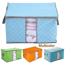 Premium Quilted Foldable Storage Bag with Transparent Window