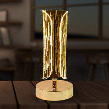 Luxury Tall Cylinder Shape Crystal Table Lamp (1 Pc)